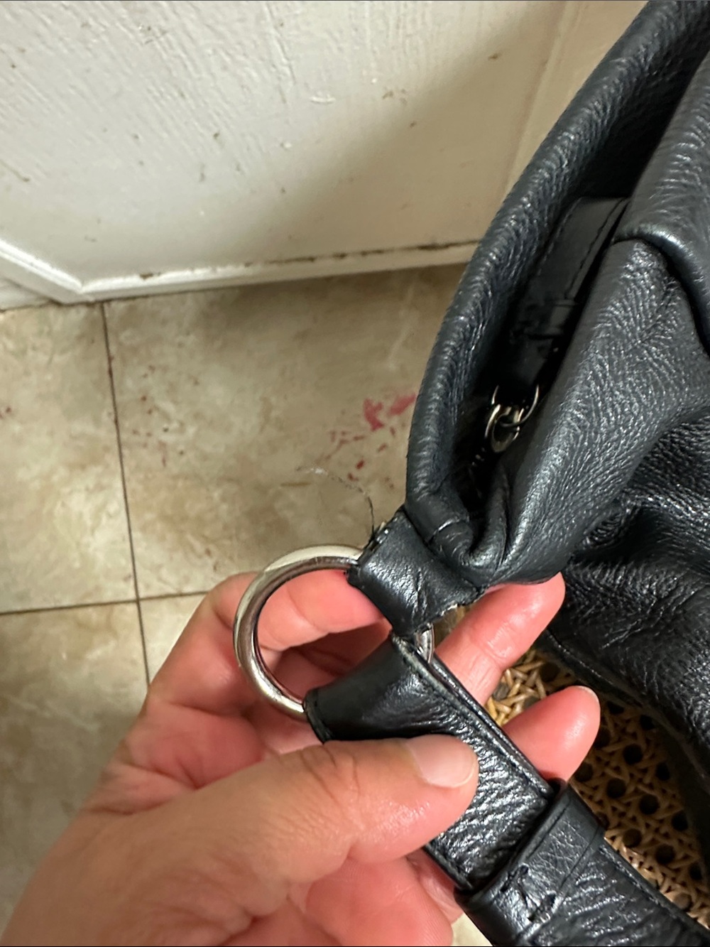 Coach Black Pebbled Leather Shoulder Hobo - Picture 9 of 14
